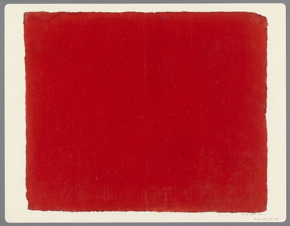 Effen rood papier (1800 - 1950) by anonymous