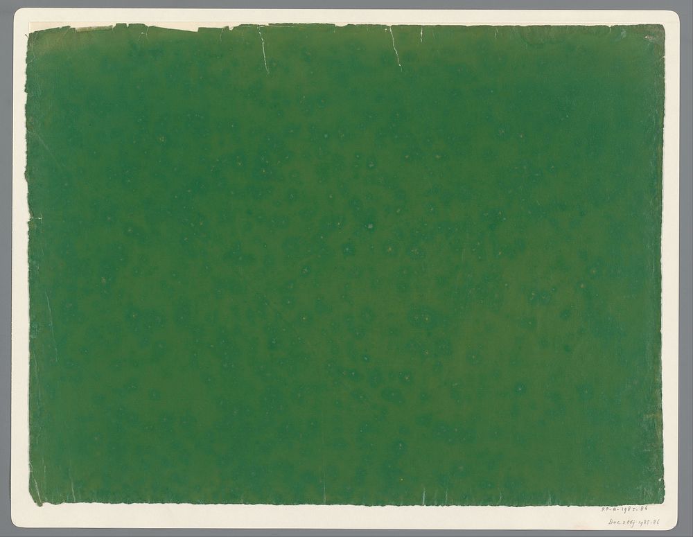 Effen groen papier (1800 - 1950) by anonymous