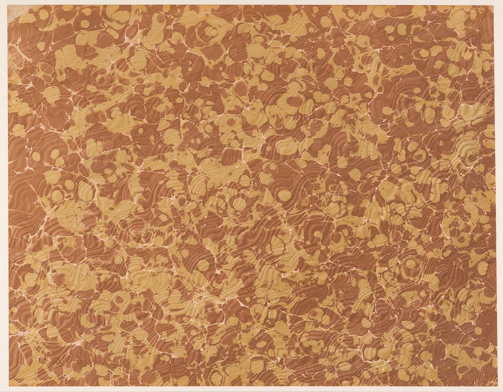 Moirémarmer in bruin en geelbruin (1900 - 2000) by anonymous