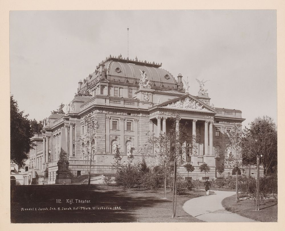 Königliches Theater, Wiesbaden, Duitsland (1896) by Mondel and Jacob, Mondel and Julius Jacob