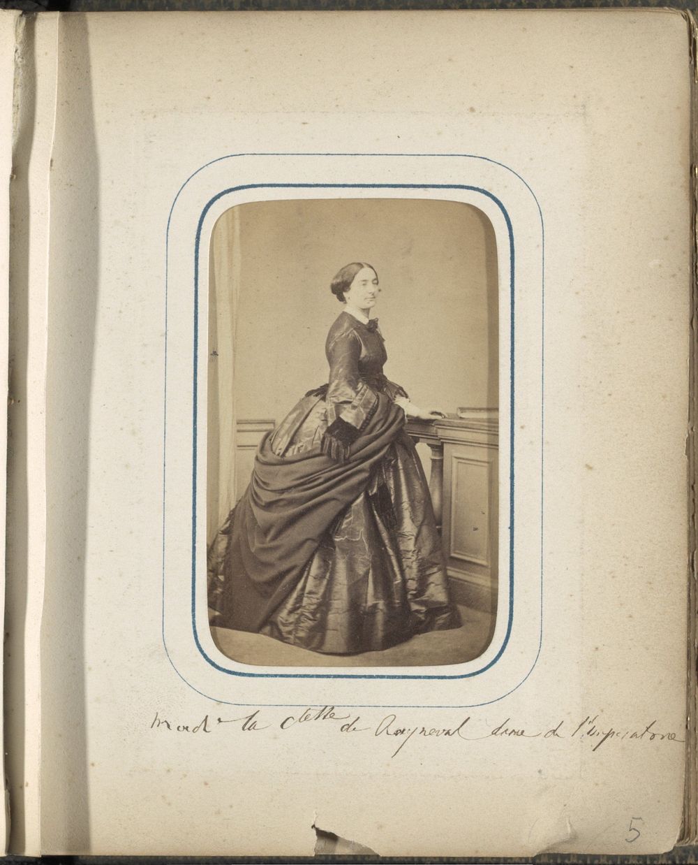 Portret van de gravin van Rayneval (1860) by François Marie Louis Franck