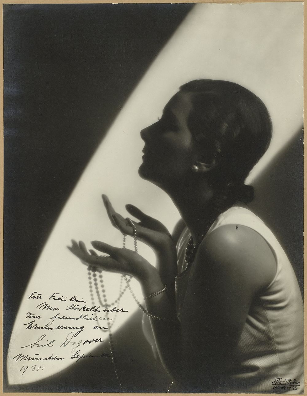 Portrait of the Movie Star Lil Dagover (1930) by Fifo Studio