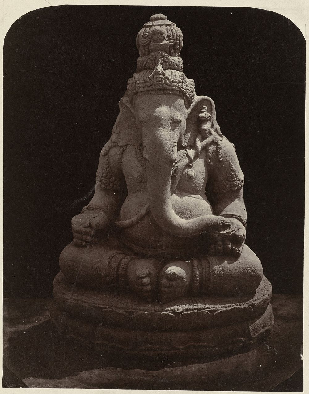 Two armed Ganesha (former Lichte collection). Yogyakarta, Yogyakarta district, D.I. Yogyakarta province, 9th century. (1865)…