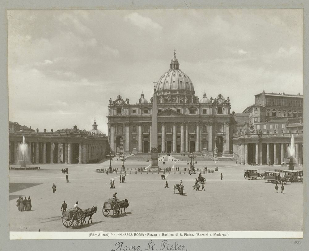 Rome. St. Pieter (c. 1893 - c. 1903) by Fratelli Alinari