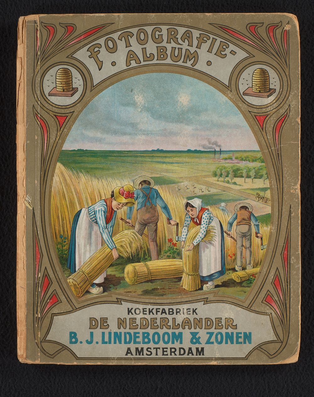 Verzamelalbum van koekfabriek 'De Nederlander', B.J. Lindeboom & Zonen (1905 - 1906) by André Jurgen, anonymous and B J…