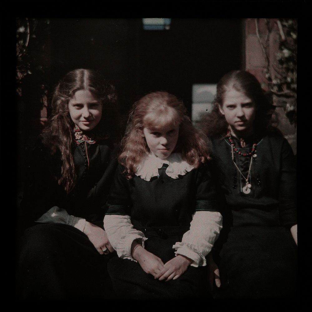 Portrait of Three Girls (c. 1915 - c. 1930) by anonymous