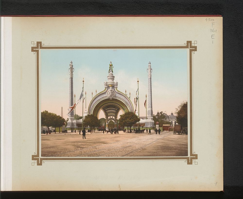 Ingang van de Wereldtentoonstelling van 1900 te Parijs (c. 1900) by anonymous