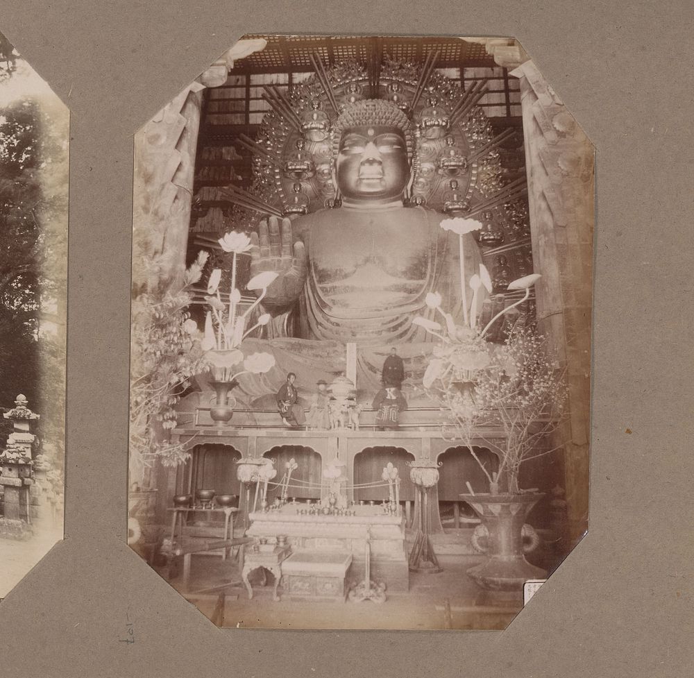 Daibutsu (Grote Boeddha) in Nara, Japan (c. 1890 - in or before 1903) by anonymous