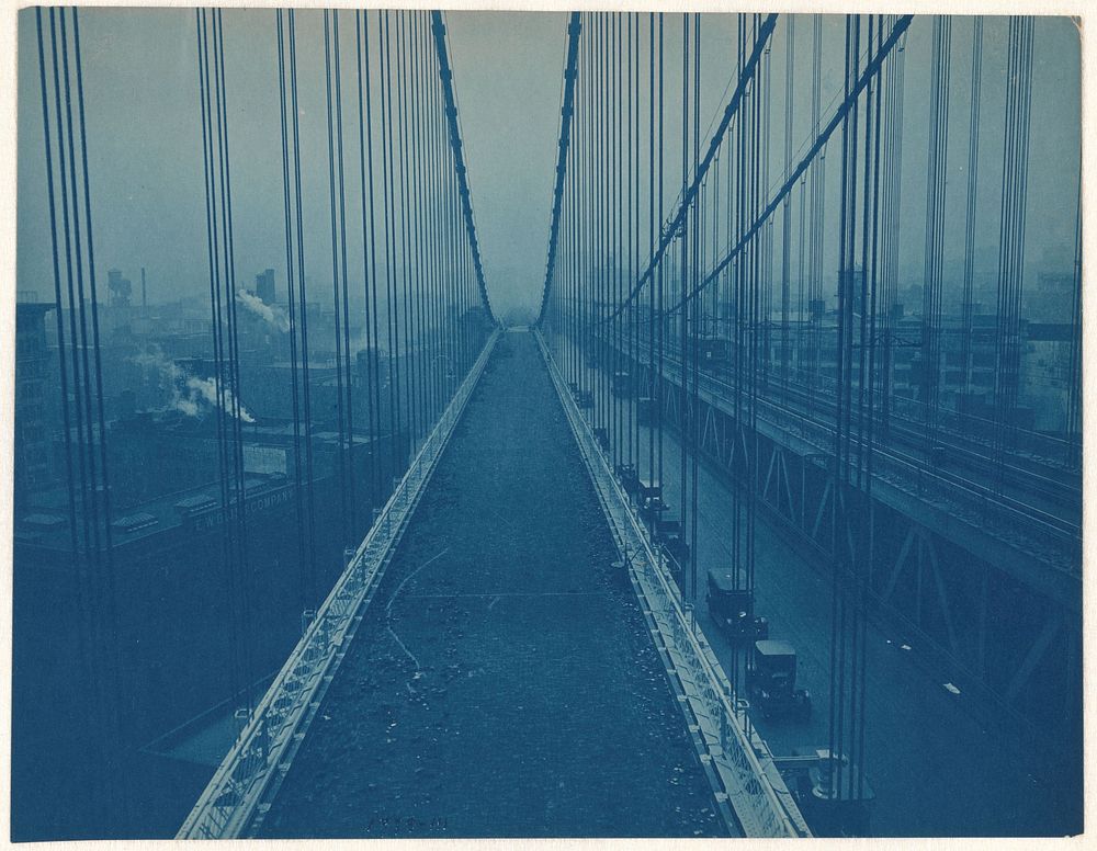 Manhattan Bridge (1918 - 1922) by Eugene de Salignac