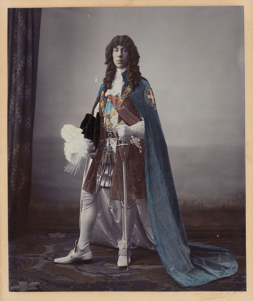 Maskeradeportret van Steven Nicolaas Boudewijn Halbertsma als Willem II van Oranje (1905) by anonymous