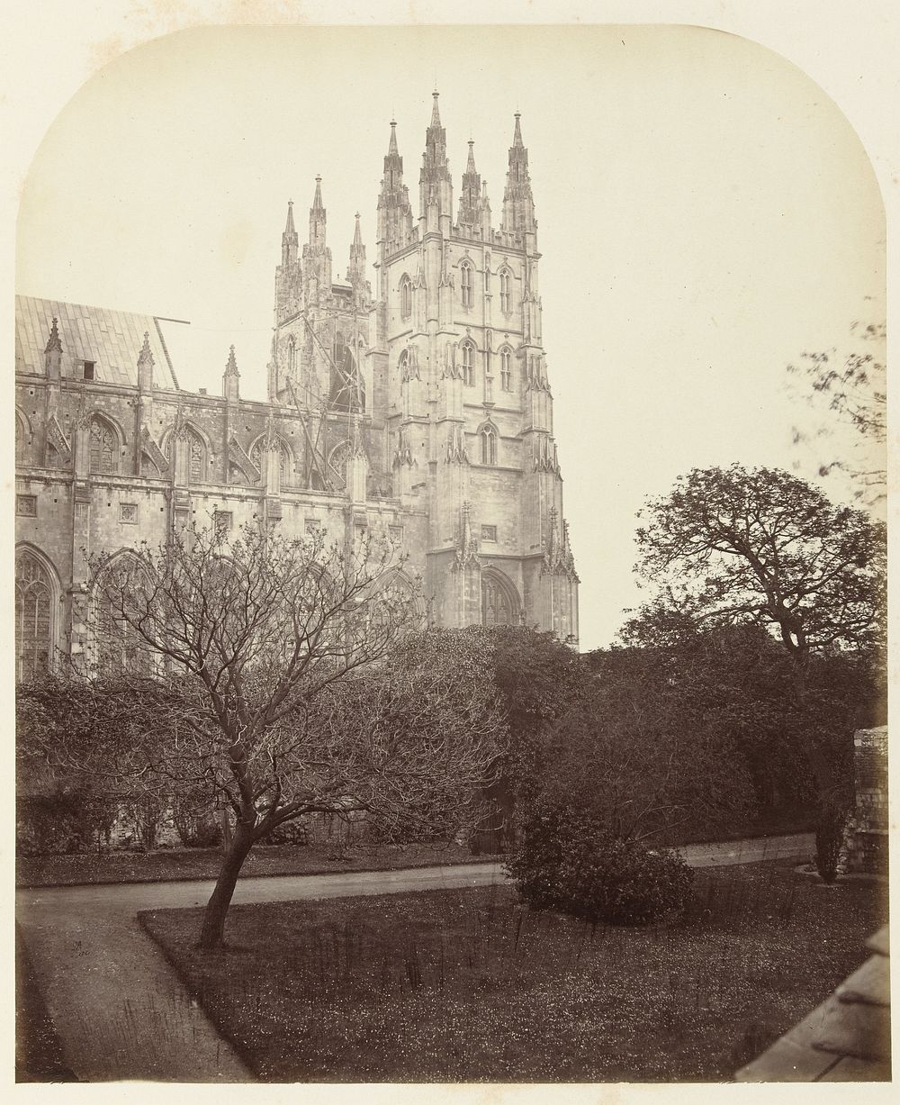 Buitenaanzicht van de kathedraal van Canterbury (1861) by Henry George Austin