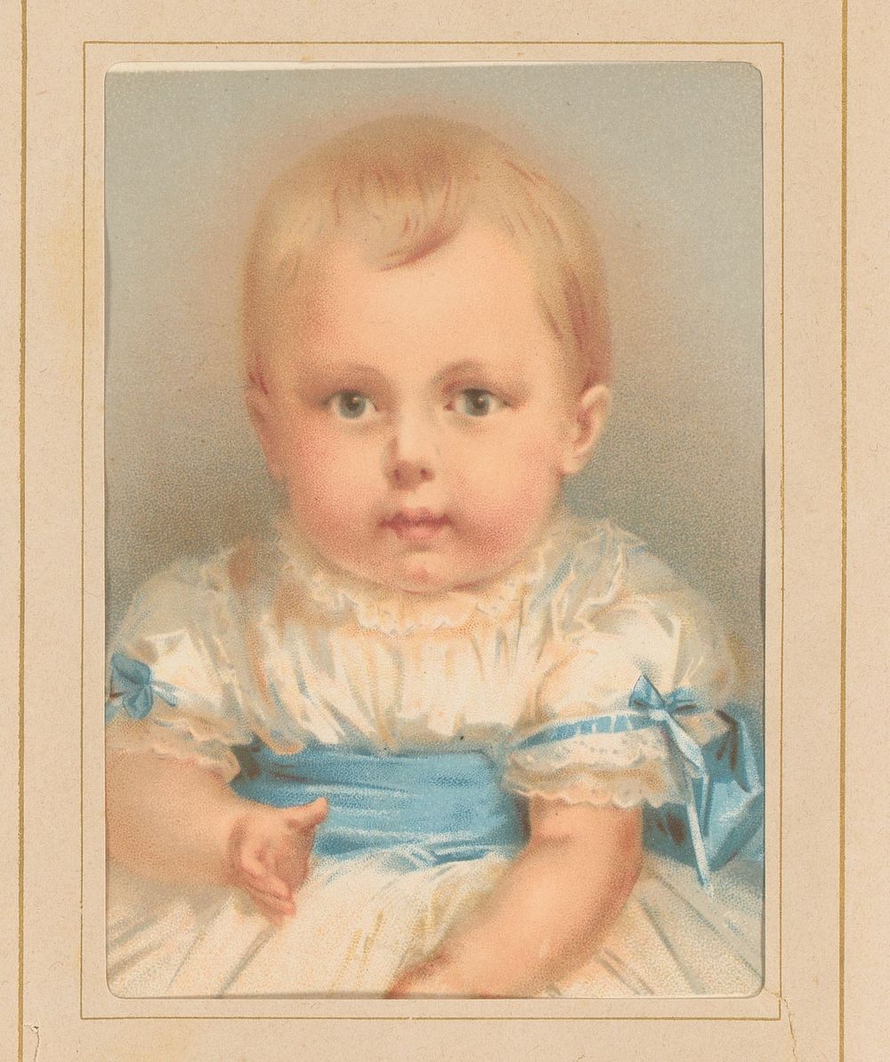Portret van een baby (1894) by anonymous