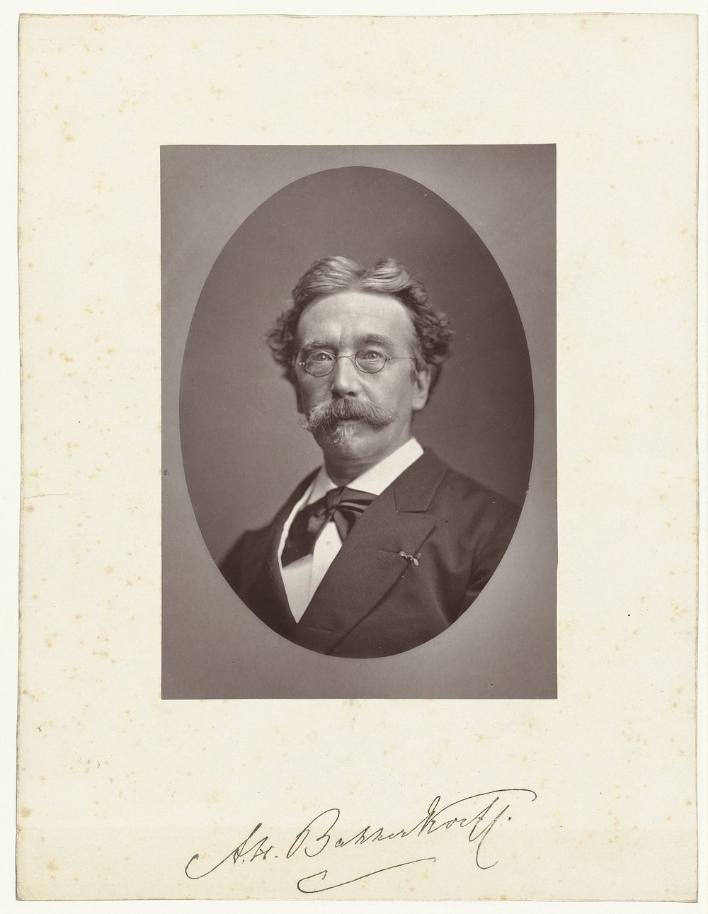 Portret van A.H. Bakker Korff (1881 - 1885) by Maurits Verveer, Goupil and Cie and Henri J Stemberg