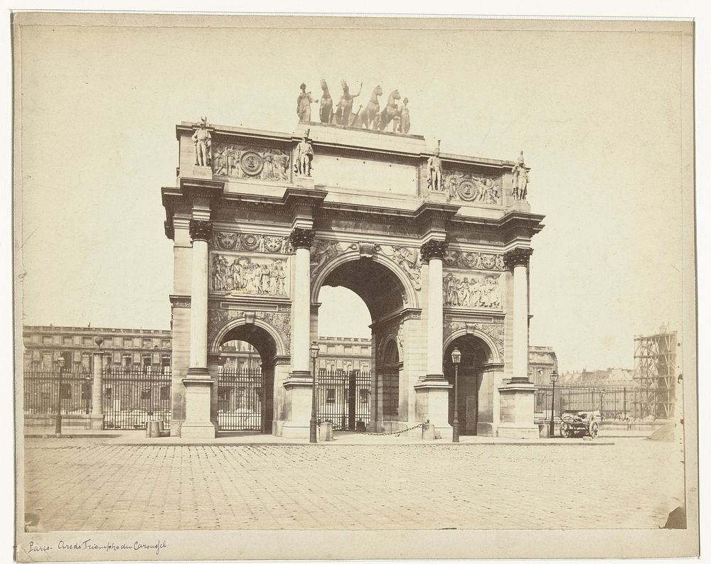 Arc de Triomphe in Parijs (c. 1870) by anonymous