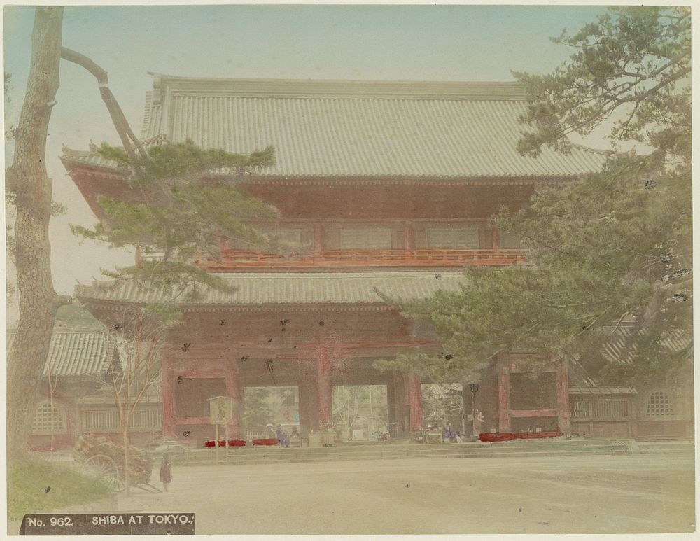 Zojoji-tempel in Tokyo (c. 1870 - c. 1900) by anonymous
