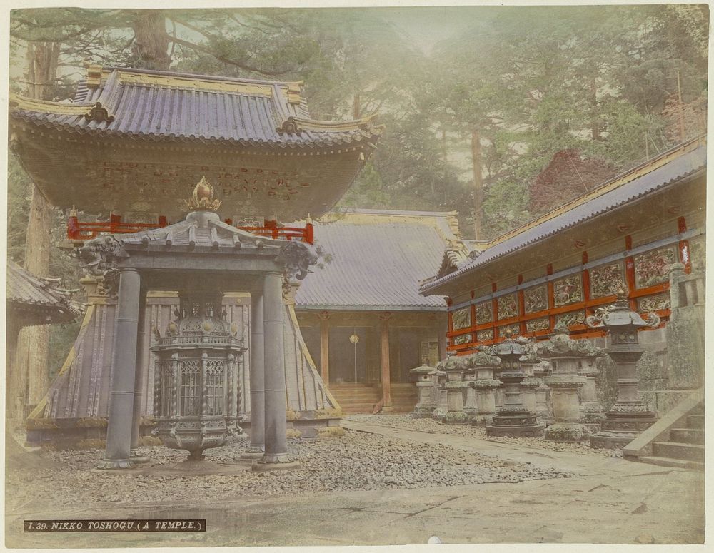 Tempel van Nikko Toshogu (c. 1870 - c. 1900) by anonymous