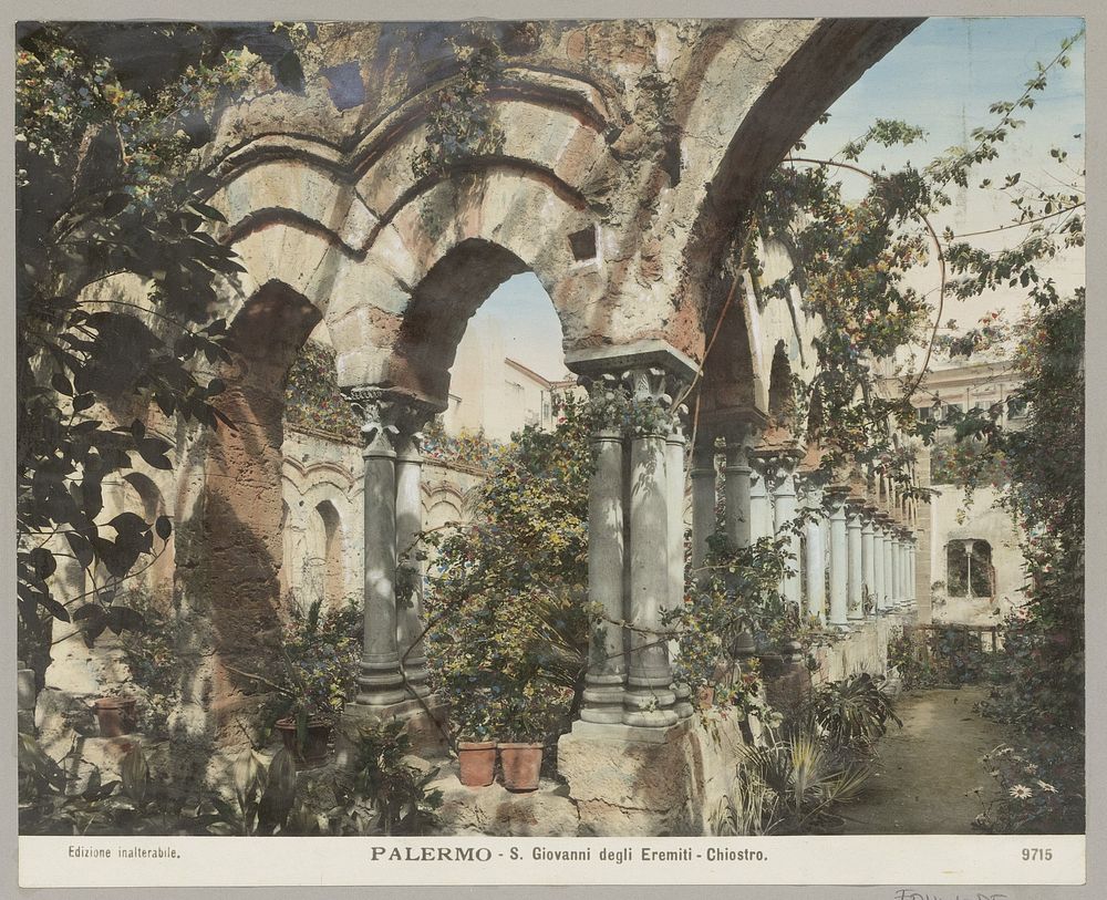 Kloostertuin van de San Giovanni degli Eremiti in Palermo (c. 1900 - in or before 1910) by anonymous