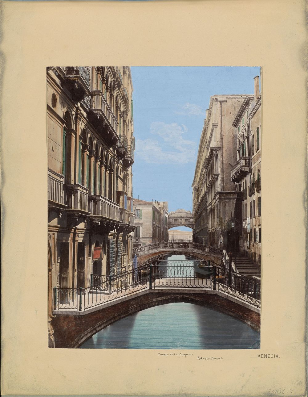 Brug der Zuchten en Palazzo Ducale in Venetië (1850 - 1876) by anonymous