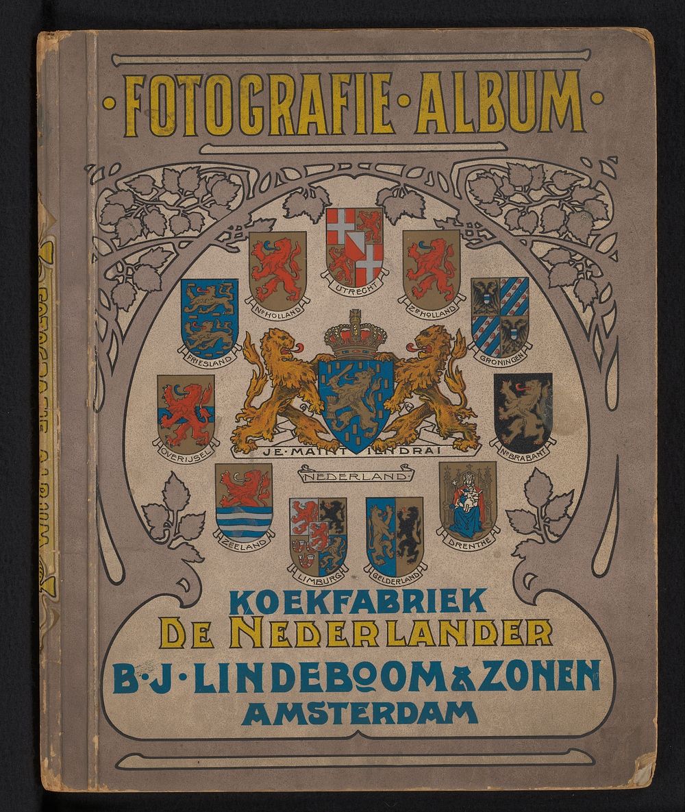 Verzamelalbum van koekfabriek De Nederlander met 127 foto's (1904 - 1905) by anonymous and anonymous