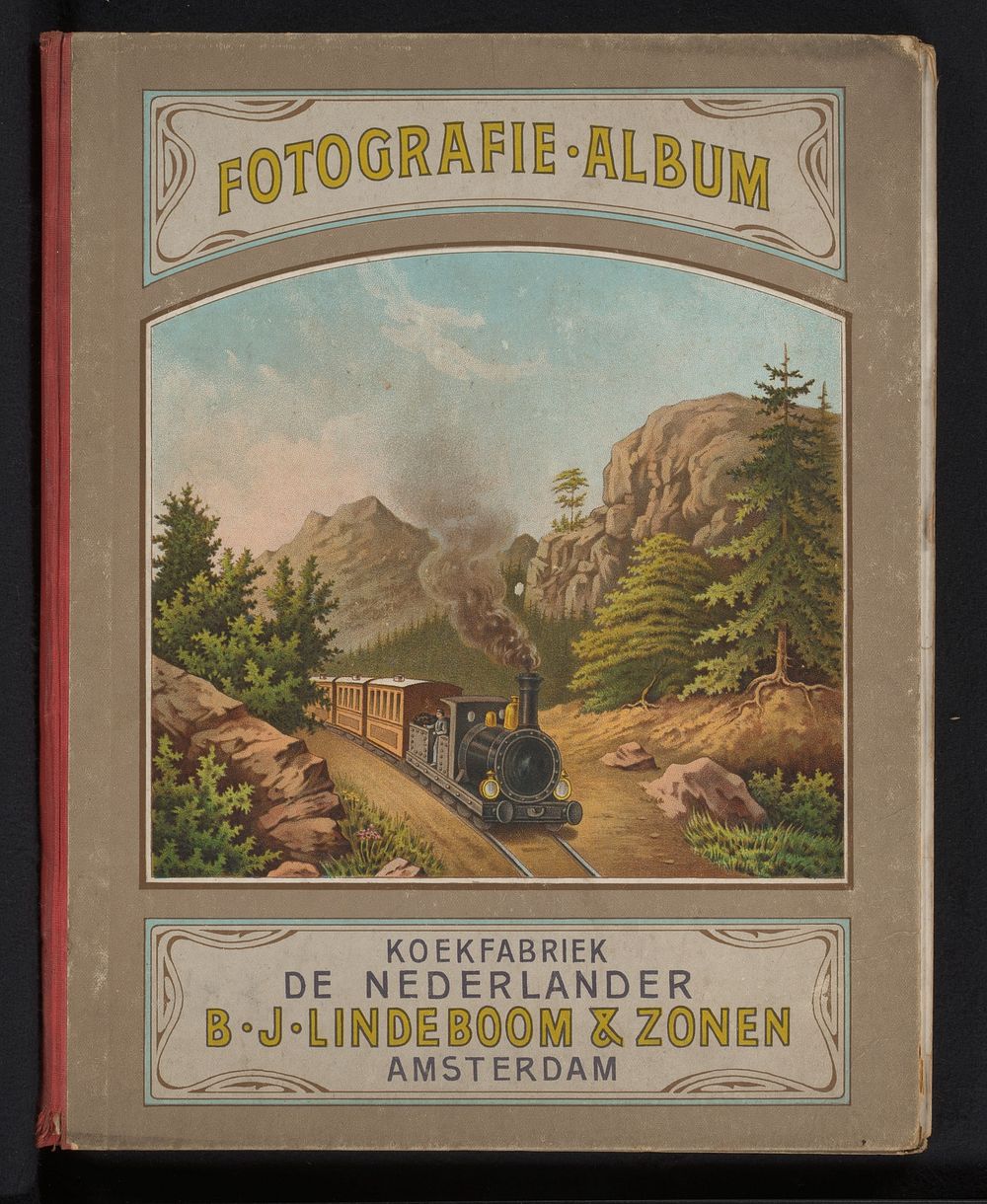 Verzamelalbum van koekfabriek De Nederlander met 131 foto's (1906 - 1907) by anonymous and anonymous