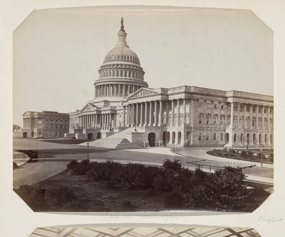 Exterieur van het Capitool in Washington D.C. (c. 1860 - c. 1900) by anonymous