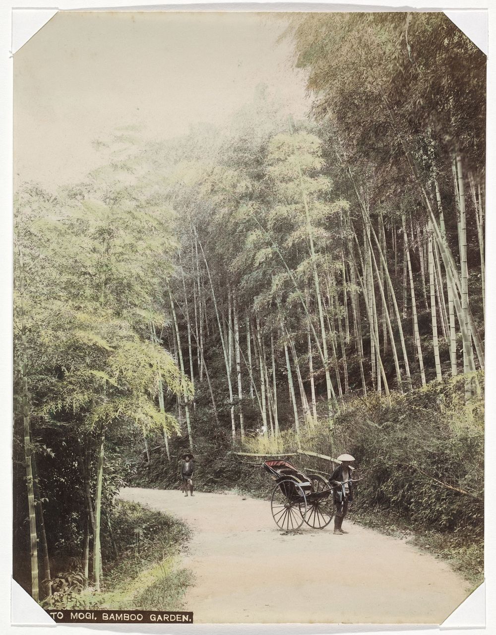 Riksja en bamboetuin aan de weg naar Mogi (1890 - 1894) by anonymous