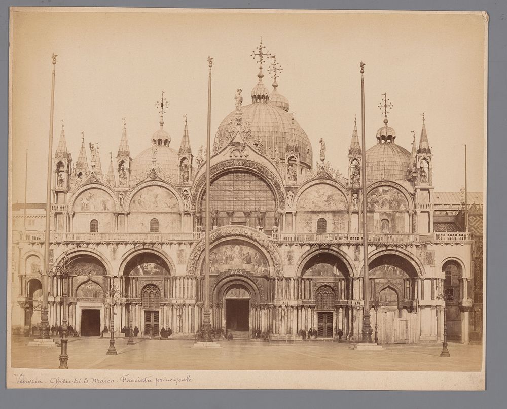 Westgevel van de San Marco te Venetië (1851 - 1900) by anonymous