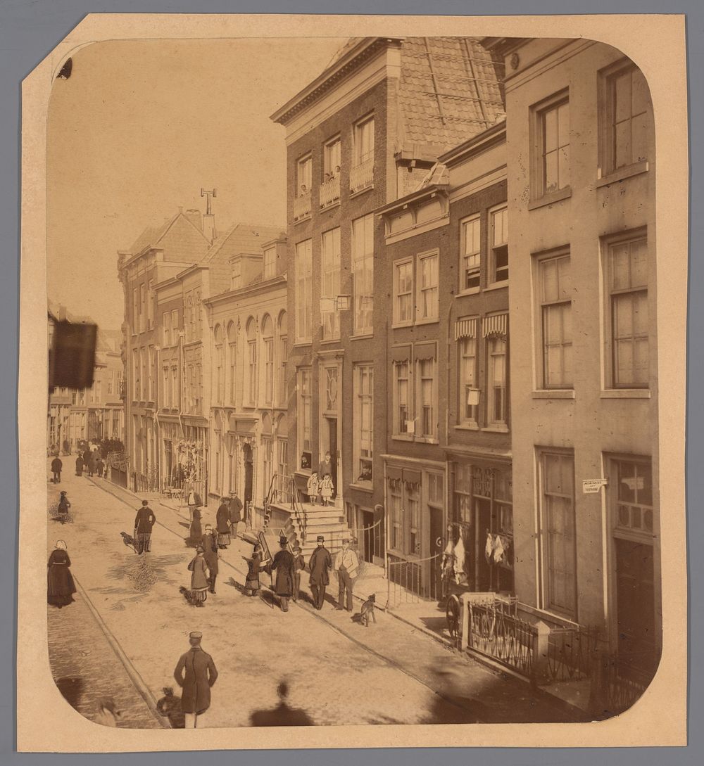 Straattafereel, Nederland (c. 1855 - c. 1875) by anonymous