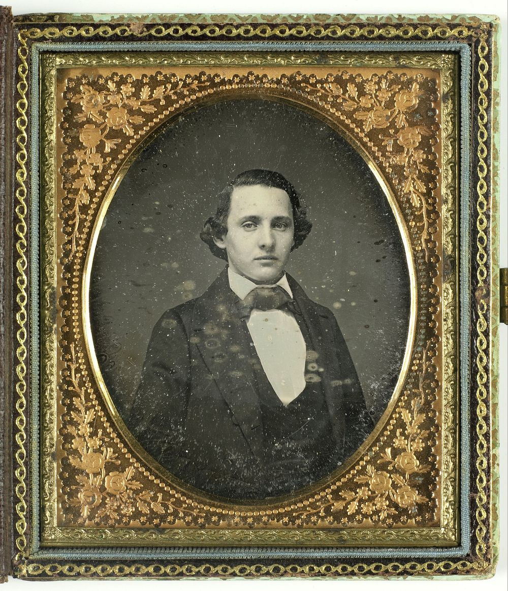 Portret van een onbekende jonge man (1840 - 1860) by anonymous