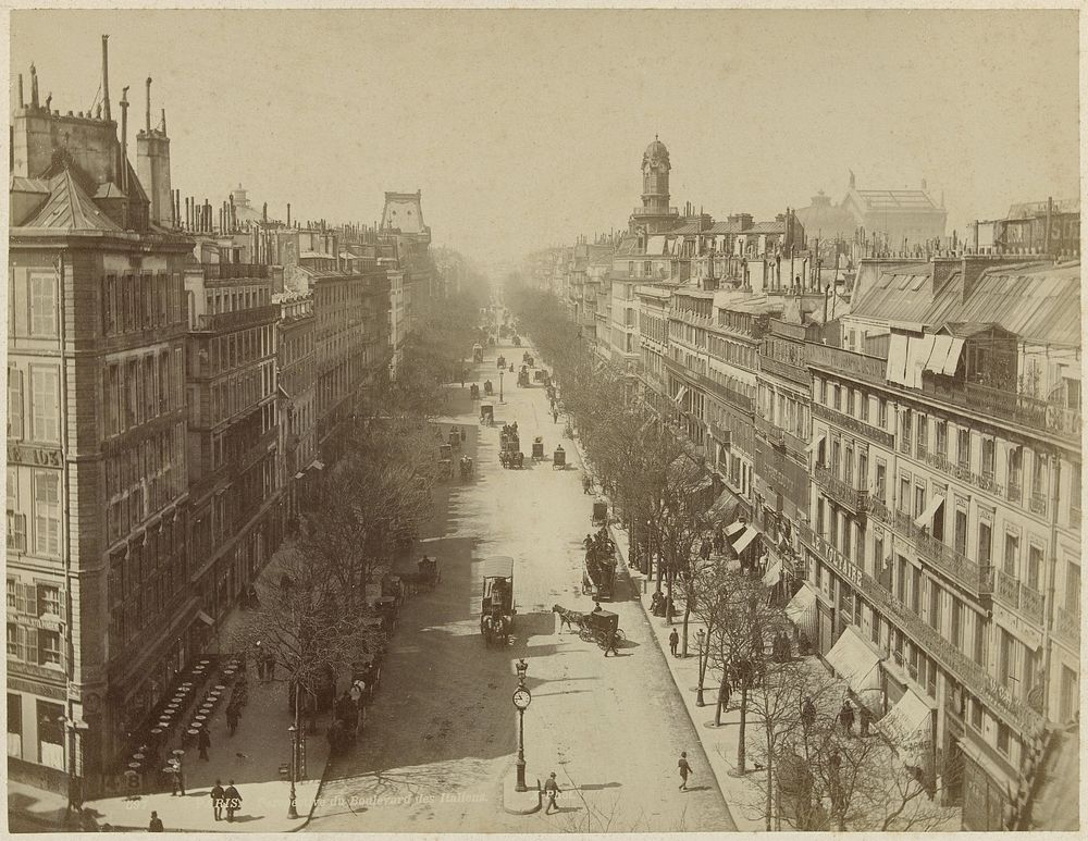 Boulevard des Italiens, Parijs (1887 - 1900) by X phot