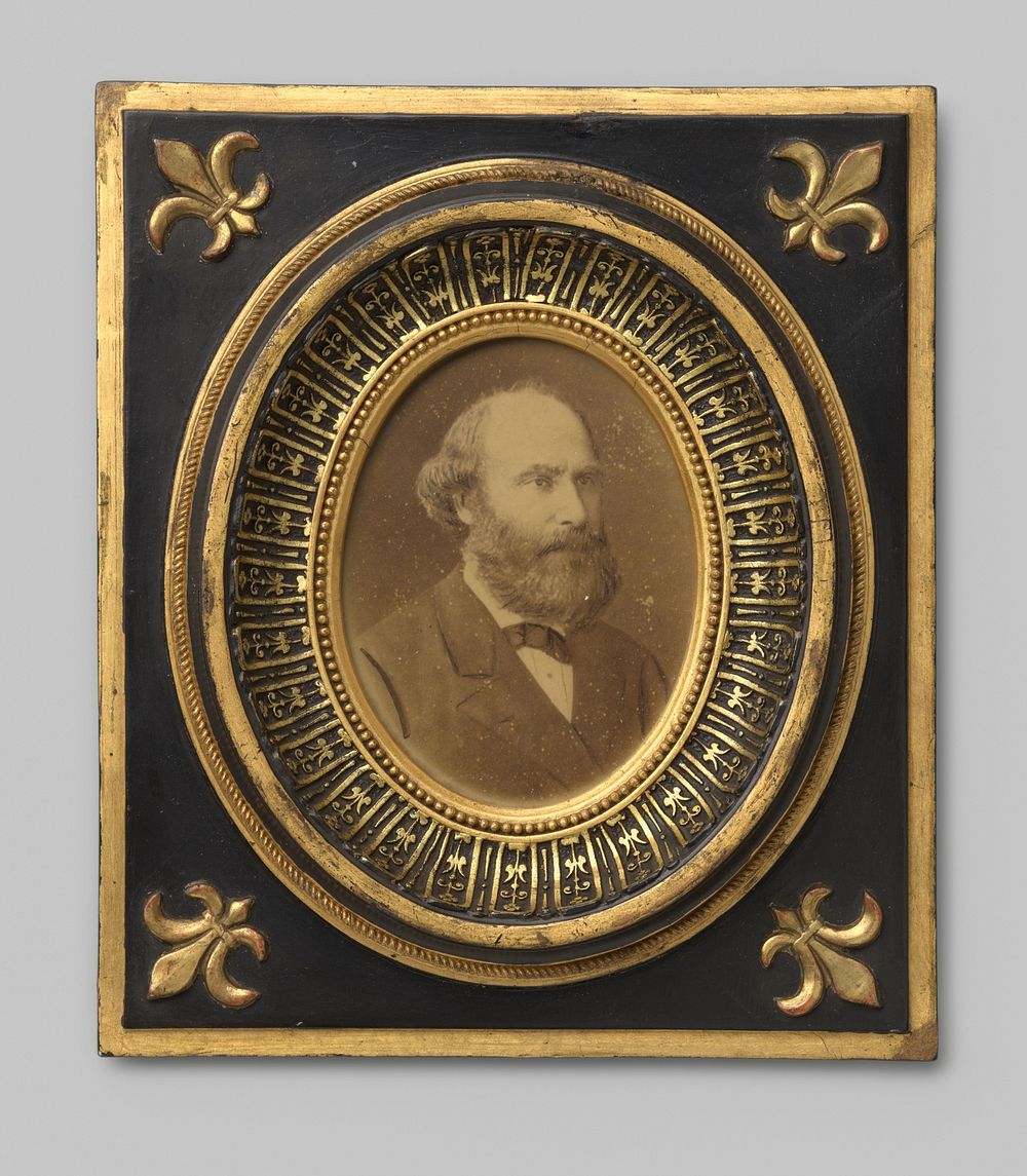 Portret van een onbekende man (1860 - 1890) by Elkan Sanders
