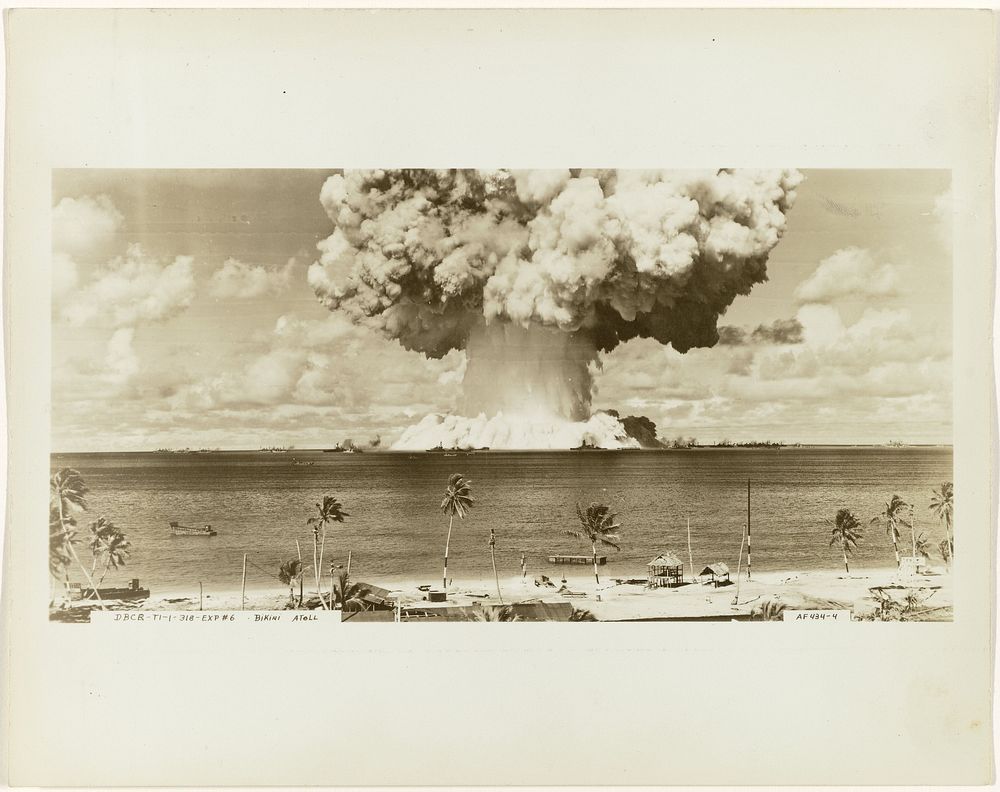 Atomic Bomb Test during Operation Crossroads (1946) by Army Navy Task Force One