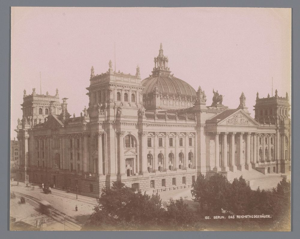 Rijksdaggebouw in Berlijn (1894 - 1910) by Friedrich Albert Schwartz