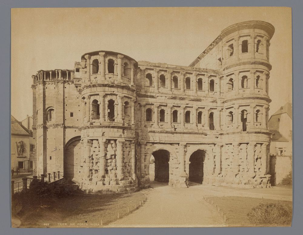 Porta Nigra in Trier (1860 - 1890) by anonymous