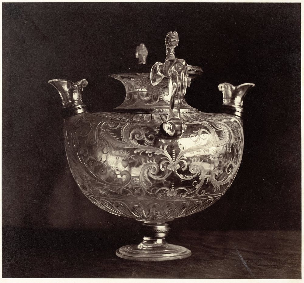 Kristallen gegraveerde kan uit het Louvre (1866 - 1890) by Charles Thurston Thompson and anonymous