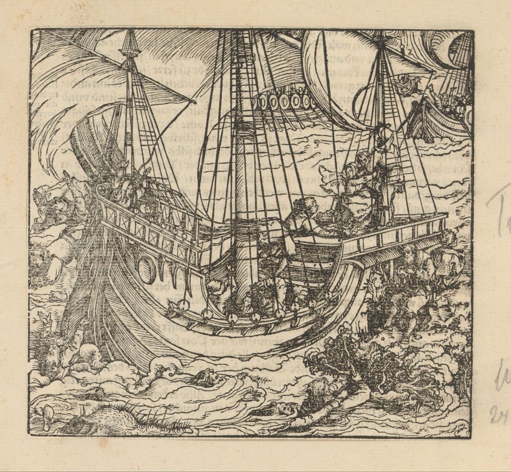 Schipbreuk (1514 - 1532) by anonymous and Hans Weiditz II
