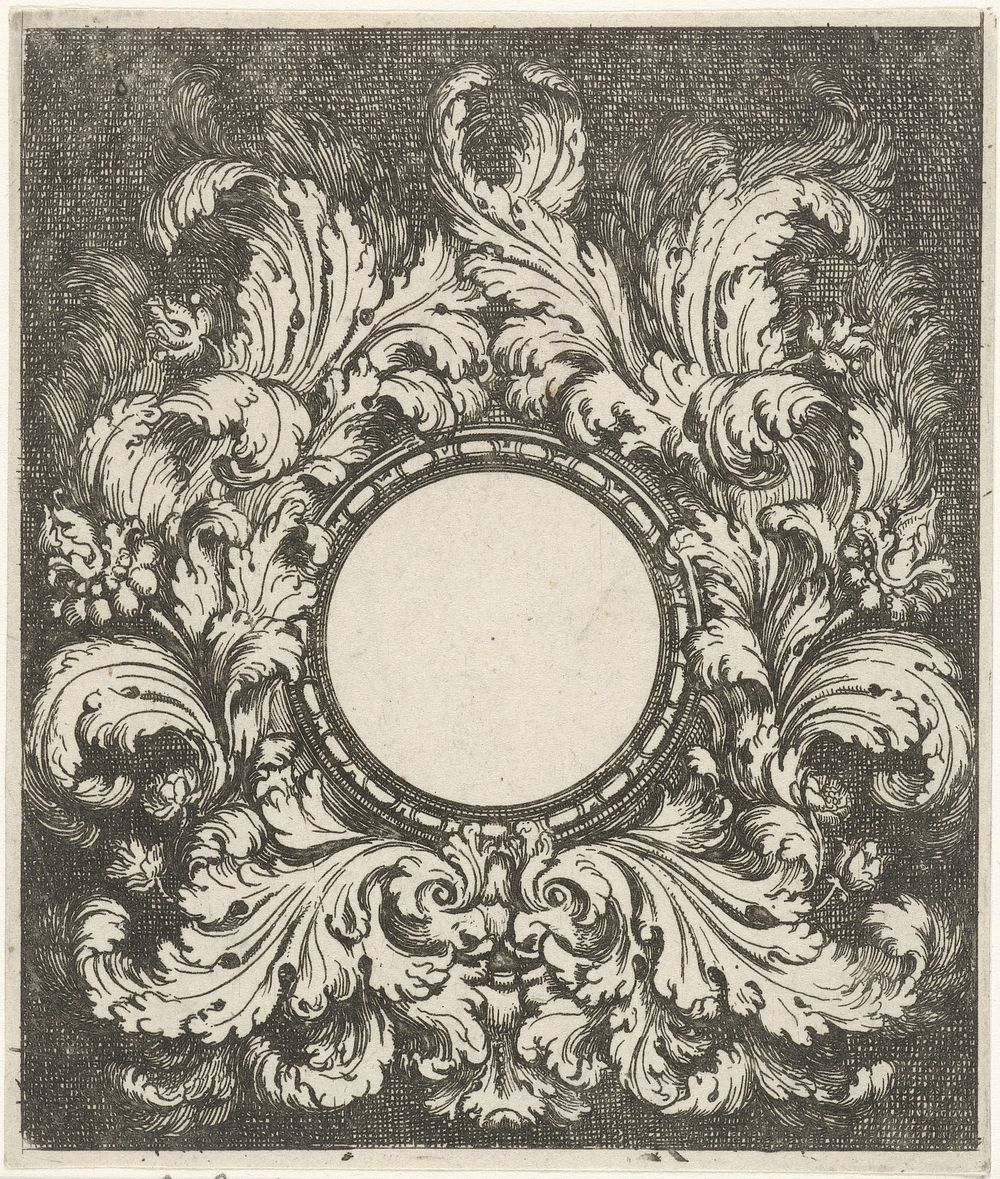 Ornamenteel medaillon (1651 - 1711) by Gerard de Lairesse