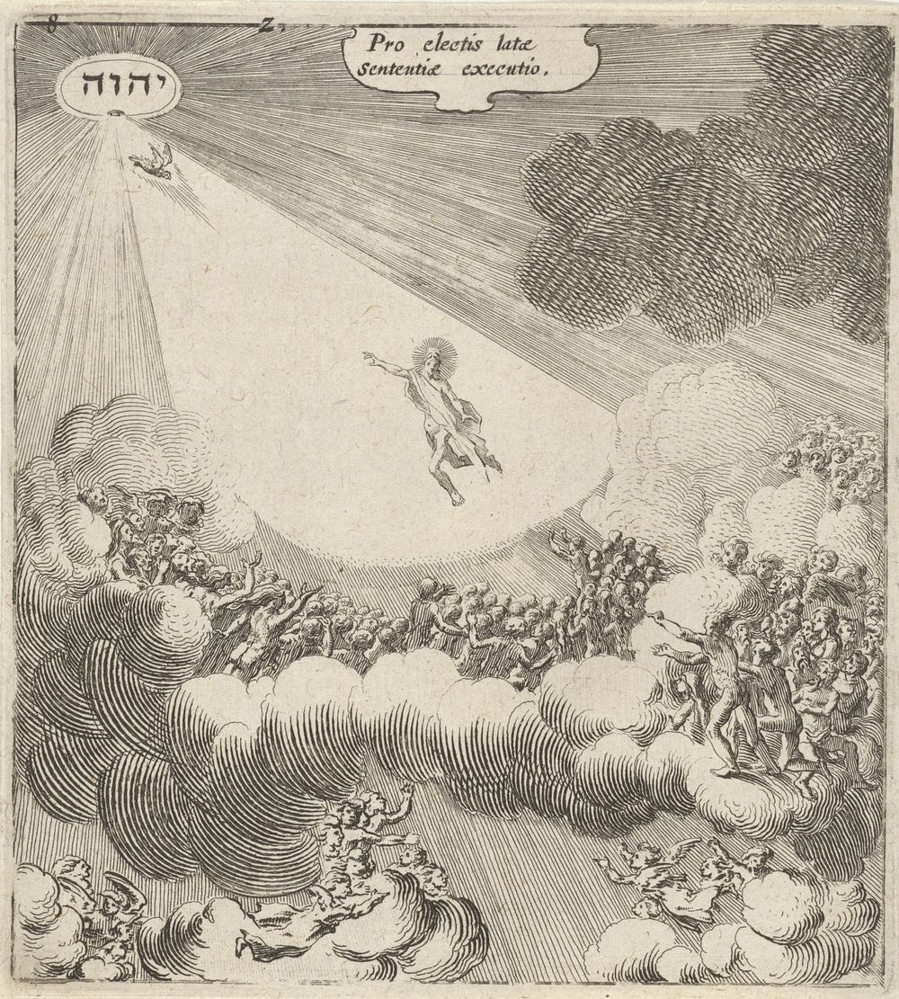 Uitverkorenen naar boven geleid (1625) by Gillis van Scheyndel I and Gerhard Verstegen