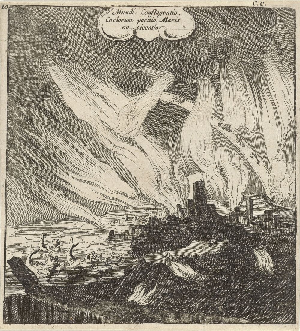 Het vergaan van de aarde (1625) by Gillis van Scheyndel I and Gerhard Verstegen
