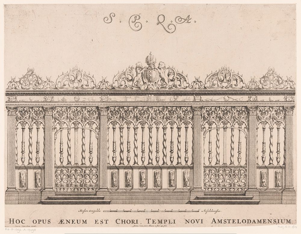 The Choir Screen of the Nieuwe Kerk in Amsterdam (1654) by Johannes Lutma 1624 1689, Johannes Lutma 1624 1689, Johannes…