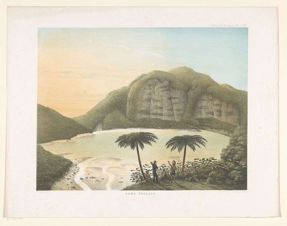 Kratermeer Kawah Putih te West-Java (1854) by Frans Wilhelm Junghuhn, Frans Wilhelm Junghuhn and Koninklijke Nederlandse…