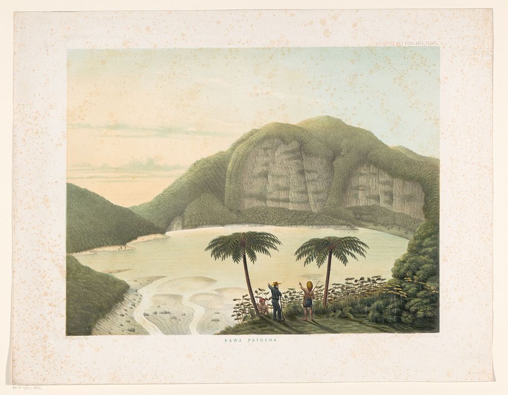 Kratermeer Kawah Putih te West-Java (1854) by Frans Wilhelm Junghuhn, Frans Wilhelm Junghuhn and Koninklijke Nederlandse…