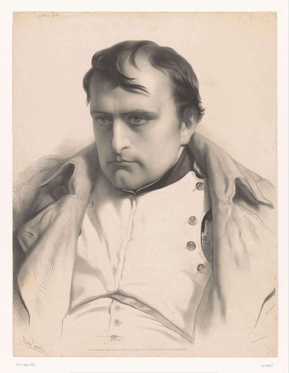 Portret van Napoleon I (1852) by Émile Lassalle, Joseph Rose Lemercier, Goupil and Cie and William Schaus