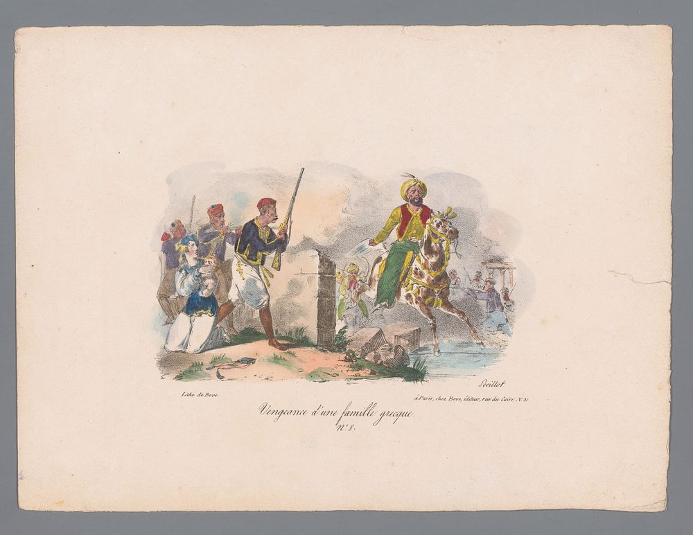 Wraak van een Griekse familie (1829 - 1835) by Karl Loeillot Hartwig, Jean Marie Joseph Bove and Jean Marie Joseph Bove