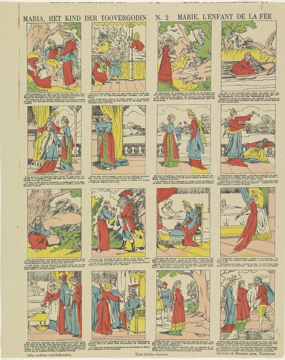 Maria, het kind der toovergodin / Marie, l'enfant de la fée (1833 - 1906) by Brepols and Dierckx zoon and anonymous