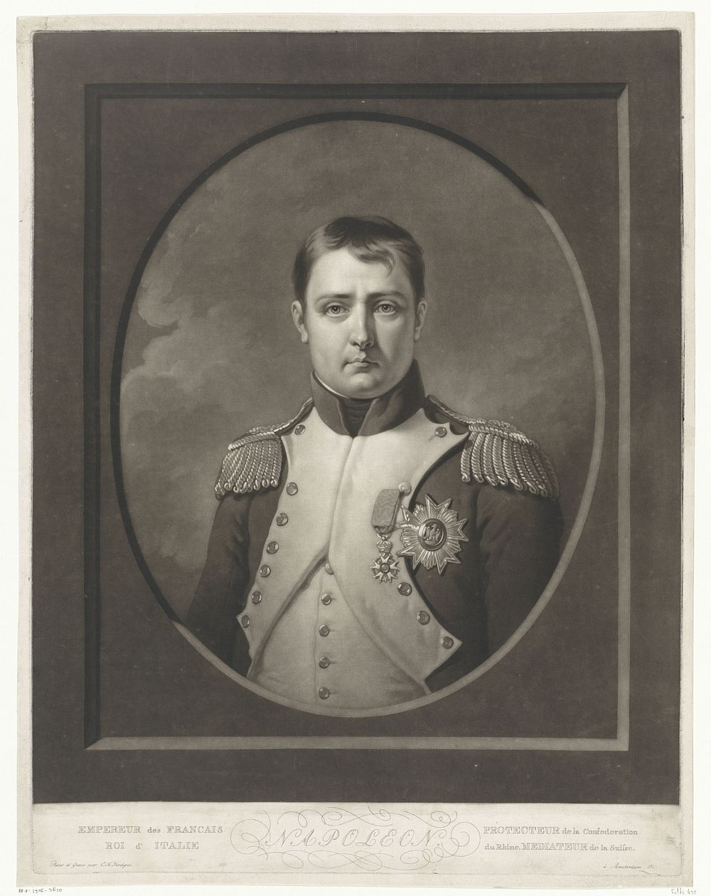 Portret van Napoleon I Bonaparte (1811) by Charles Howard Hodges and Charles Howard Hodges