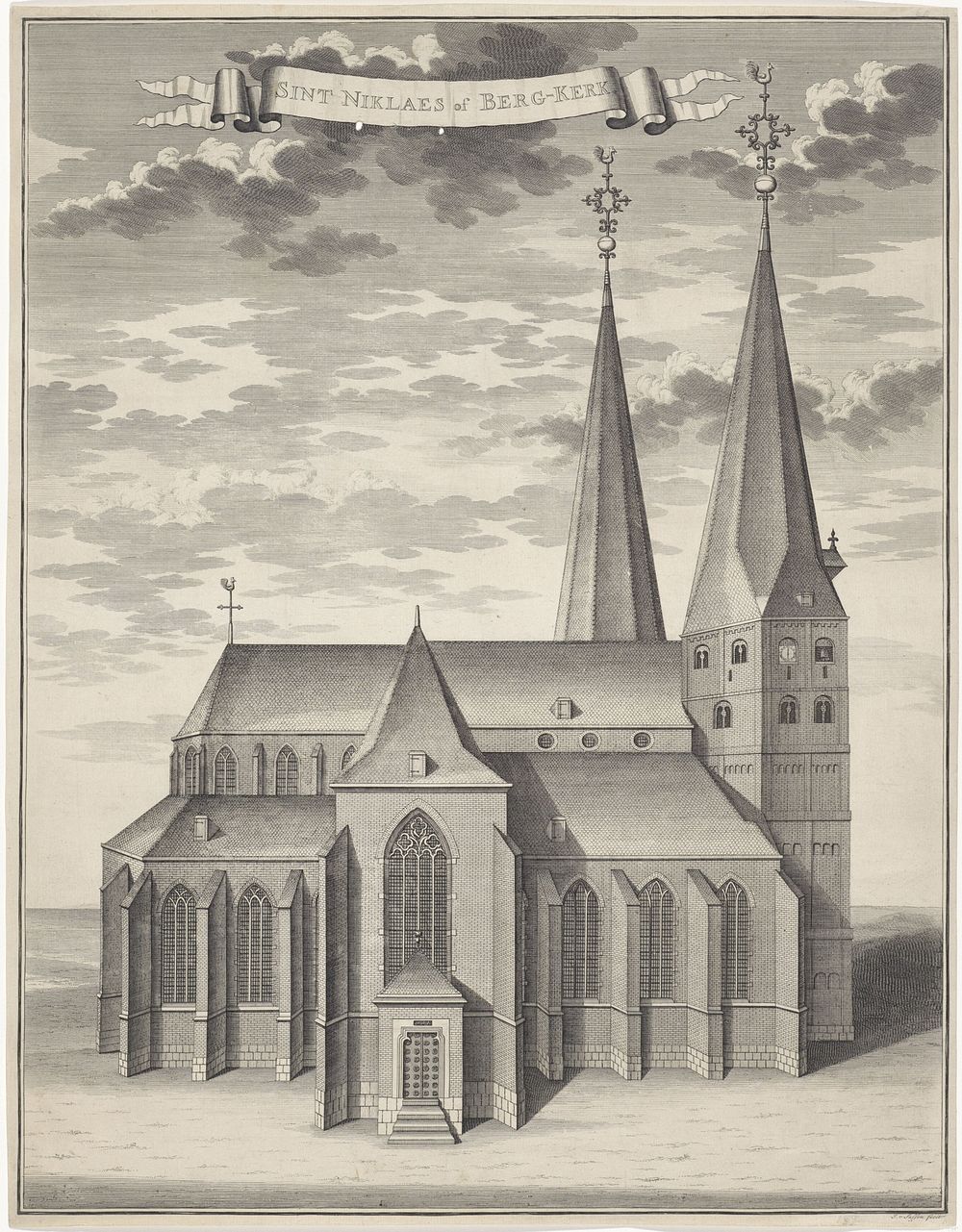Bergkerk te Deventer (1710 - 1736) by Joost van Sassen