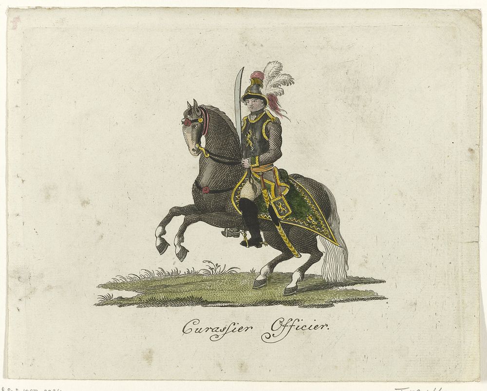 Kurassier (1785) by anonymous, Arend Stubbe, Rijngraaf van Salm Frederik III and Arend Stubbe