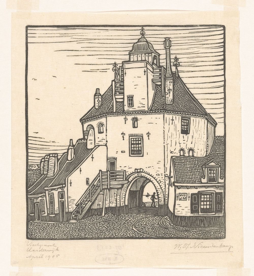Vispoort in Harderwijk (1905) by Wijnand Otto Jan Nieuwenkamp