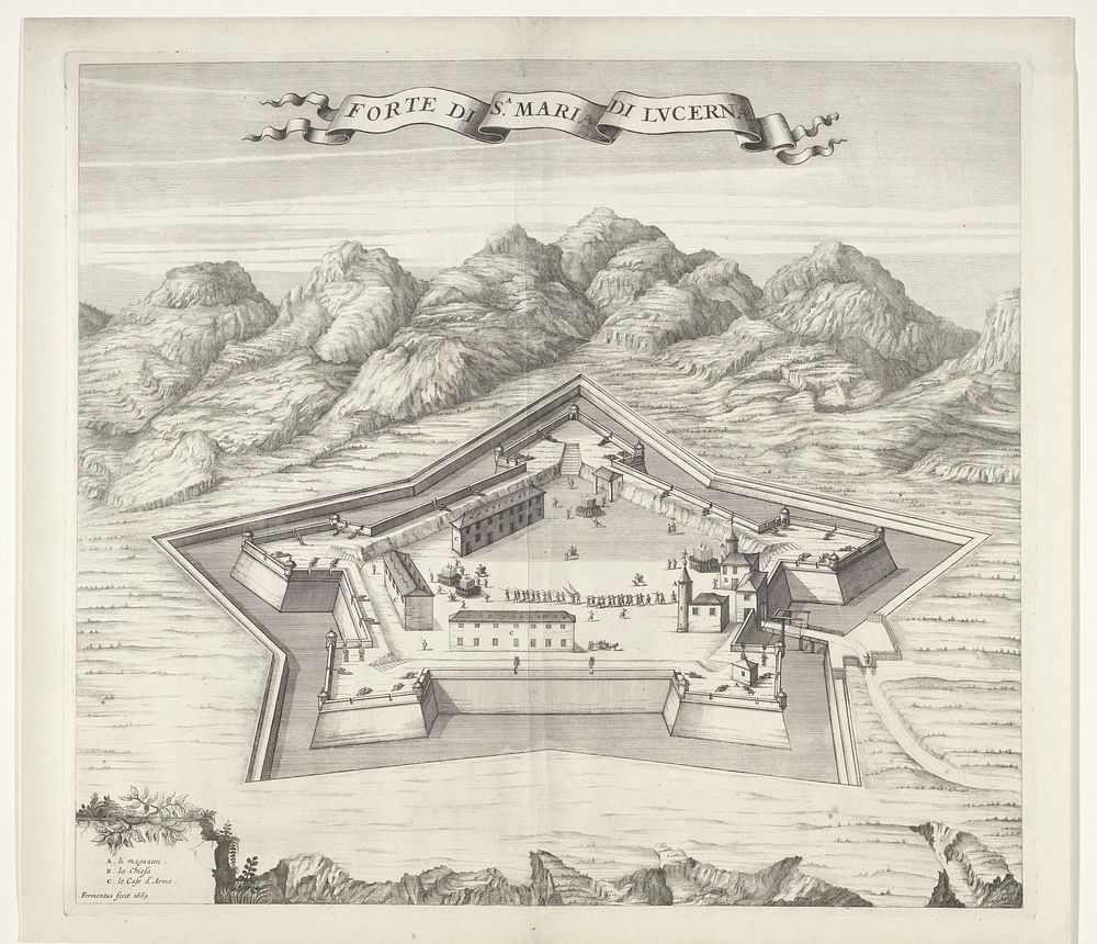 Het fort van Santa Maria di Lucerna (1663) by Formentus